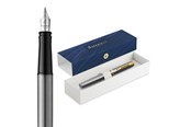 Kirjoitus- ja piirustustarvikkeet - Waterman Impression Stainless Steel G.T. Fountain pen M Blue ink - 2225494