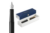 Kirjoitus- ja piirustustarvikkeet - Waterman Impression Black Lacquer G.T. Fountain pen M Blue ink - 2225500