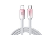 USB kaapelit - Joyroom S-A42 Crystal-Clear Series 30W USB-C - Lightning cable 1.2m - white - S-A42_CL_W
