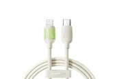 USB kaapelit - Joyroom S-A53 30W USB-C - Lightning Cable with Fluorescent Tip 2m - Beige - S-A53_CL_2
