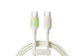 USB kaapelit - Joyroom S-A53 60W USB-C Cable - USB-C with fluorescent tip 2 m - beige - S-A53_CC_2
