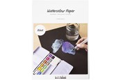 Luovat leikit - Creativ Company Watercolor paper A4 230g - Black 15 pcs. - 22111