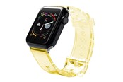 Smartwatch - Lisävarusteet - Hurtel Silicone Strap Bracelet Bracelet Strap Light for Apple Watch 38 / 40 mm - Yellow - 5907769332814