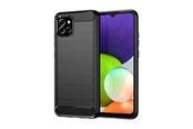Puhelin - Kannet ja kotelot - Hurtel Carbon Case Flexible Cover Case for Samsung A03S EU (166.5) Black - 5907769334641
