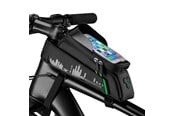 Pyörätarvikkeet - Rockbros 029-1BK bicycle bag for frame with phone cover - black - Rockbros-029-1BK