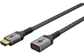 Näyttökaapeli - Pro HDMI Extension Cable - 1m - Harmaa - 4040849791048