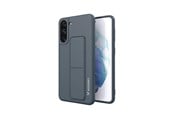Puhelin - Kannet ja kotelot - Wozinsky Kickstand Case Silicone Case with Stand Case Samsung Galaxy S21+ 5G Navy Blue - 9111201941434