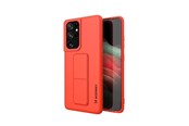 Puhelin - Kannet ja kotelot - Wozinsky Kickstand Case Silicone Case with Stand Case for Samsung Galaxy S21 Ultra 5G Red - 9111201941519