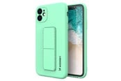 Puhelin - Kannet ja kotelot - Wozinsky Kickstand Case Silicone Case with Stand Samsung Galaxy A72 4G Mint Case - 9145576226612