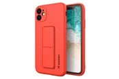 Puhelin - Kannet ja kotelot - Wozinsky Kickstand Case Silicone Case with Stand Case Samsung Galaxy A22 4G Red - 9145576226841