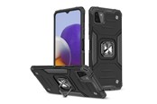 Puhelin - Kannet ja kotelot - Wozinsky Ring Armor Armored Hybrid Case Cover + Magnetic Holder Samsung Galaxy A22 4G Black - 9111201944909