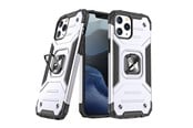 Puhelin - Kannet ja kotelot - Wozinsky Ring Armor Armored Hybrid Case Cover + Magnetic Holder iPhone 13 Mini Silver - 9111201944817