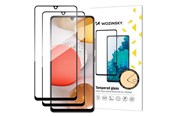 Puhelintarvikkeet - Näytönsuojat - Wozinsky Set 2x Super Durable Full Glue Tempered Glass Full Screen Protector with Frame Case Friendly Samsung Galaxy A42 5G Black - 9145576216743