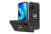 Puhelin - Kannet ja kotelot - Wozinsky Ring Armor Armored Hybrid Case Cover + Magnetic Holder Samsung Galaxy A03s Black - 9145576243251