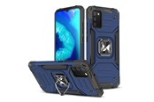 Puhelin - Kannet ja kotelot - Wozinsky Ring Armor Armored Hybrid Case Cover + Magnetic Holder Samsung Galaxy A03s Blue - 9145576243244