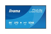 Infonäytöt & Digitaaliset opasteet - iiyama ProLite LH8675UHS-B2AG 86" Class (85.6" viewable) LED-backlit LCD display - 4K - for digital signage - LH8675UHS-B2AG