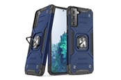 Puhelin - Kannet ja kotelot - Wozinsky Ring Armor Armored Hybrid Case Cover + Magnetic Holder for Samsung Galaxy S22+ (S22 Plus) Blue - 9145576239766