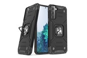 Puhelin - Kannet ja kotelot - Wozinsky Ring Armor Armored Hybrid Case Cover + Magnetic Holder for Samsung Galaxy S22+ (S22 Plus) black - 9145576239773