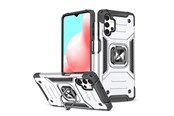 Puhelin - Kannet ja kotelot - Wozinsky Ring Armor Armored Hybrid Case Cover + Magnetic Holder Samsung Galaxy A73 Silver - 9145576243565