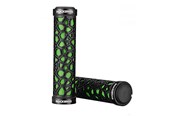 Pyörätarvikkeet - Rockbros 2017-14AGN bicycle grips - black and green - Rockbros-2017-14AGN