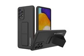 Puhelin - Kannet ja kotelot - Wozinsky Kickstand Case Silicone Case with Stand Samsung Galaxy A73 Case Black - 9145576247754