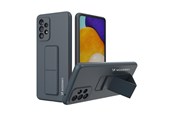 Puhelin - Kannet ja kotelot - Wozinsky Kickstand Case Silicone Case with Stand Samsung Galaxy A73 Case Navy Blue - 9145576247761