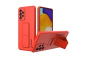Puhelin - Kannet ja kotelot - Wozinsky Kickstand Case Silicone Case with Stand Samsung Galaxy A73 Case Red - 9145576247778