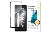 Puhelintarvikkeet - Näytönsuojat - Wozinsky Super Durable Full Glue Tempered Glass Full Screen Protector with Frame Case Friendly Vivo Y76 5G / Y76s / Y74s Black - 9145576245736