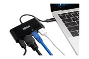 Telakointiasemat - Eaton Series USB C to HDMI Multiport Video Adapter Converter w/ USB-A Hub USB-C PD Charging Port & Gigabit Ethernet Port Thunderbolt 3 Compatible USB Type C to HDMI USB Type-C - U444-06N-H4GUBC