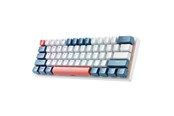Näppäimistöt - Machenike K500-B61 Gaming Keyboard Wired Mechanical Backlit Red Switch - White & Blue - Sininen - K500-B61 Wired RGB Red Switch White
