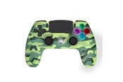 Pelit - lisävarusteet - Freaks And Geeks Groen Camo Draadloze Controller - LED - 3.5 mm Jack (PS4) - Wireless Controller - Sony PlayStation 4 - 140142D