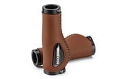 Pyörätarvikkeet - Rockbros 40720001002 leather bicycle grips - brown - 40720001002