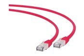 Verkkokaapelit - Gembird Cablexpert patch cable - 1 m - red - Punainen - 1m - PP6A-LSZHCU-R-1M