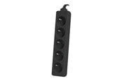 Virtakaapelit (ulkoinen) - Lanberg - power strip - 2500 Watt - PS0-05E-0150-BK