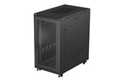 Räkit - Rack - Lanberg FF01 series - rack - 600 x 1000 flat pack with glass door - 22U - FF01-6022-23B