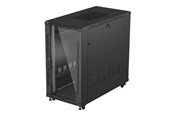 Räkit - Rack - Lanberg FF01 series - rack - 600 x 1200 flat pack with glass door - 22U - FF01-6222-12B