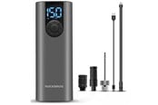 Pyörätarvikkeet - Rockbros 42720001001 Electric Bike Pump with LED Display + USB-C - USB-A Cable - Black - 42720001001
