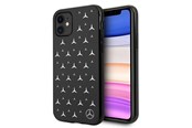 Puhelin - Kannet ja kotelot - Mercedes Silver Stars Pattern Case for iPhone 11 / Xr - Black - 3666339013301