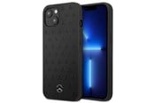 Puhelin - Kannet ja kotelot - Mercedes Leather Stars Pattern Case for iPhone 13 mini - Black - 3666339020576