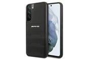 Puhelin - Kannet ja kotelot - Mercedes AMG Leather Debossed Lines Case for Samsung Galaxy S22+ - Black - 3666339043629