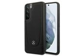 Puhelin - Kannet ja kotelot - Mercedes  Leather Urban Line Case for Samsung Galaxy S22+ - Black - 3666339043926