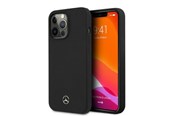 Puhelin - Kannet ja kotelot - Mercedes Silicone Line MagSafe Case for iPhone 13 Pro / iPhone 13 - Black - 3666339060428