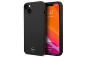Puhelin - Kannet ja kotelot - Mercedes Silicone Line Case for iPhone 14 Plus - Black - 3666339082550