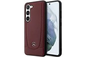 Puhelin - Kannet ja kotelot - Mercedes  Leather Urban Bengale Case for Samsung Galaxy S23 - Red - 3666339113421