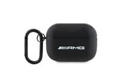 Puhelin - Kannet ja kotelot - Mercedes AMG Leather White Logo Case for AirPods Pro 2 (2022/2023) - Black - 3666339113605