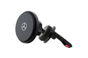 Puhelin - Muut lisävarusteet - Mercedes Silver Stars MagSafe Magnetic Holder for Ventilation Grille - Black - 3666339146016
