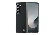 Puhelin - Kannet ja kotelot - Mercedes Leather Wood Imitation MagSafe Case for Samsung Galaxy Z Fold 6 - Black - 3666339323097