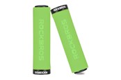 Pyörätarvikkeet - Rockbros BT1001GNBK sponge bicycle handlebar grips - green and black - BT1001GNBK