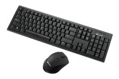 Näppäimistöt - Sandberg Wireless Office DesktopSet - Näppäimistö ja Hiirisetti - ANSI - Musta - 631-23