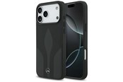 Puhelin - Kannet ja kotelot - Mercedes Leather The Move MagSafe Case for iPhone 17 Pro Max - Black - 3666339506698
